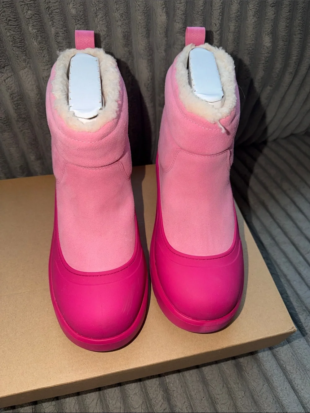 UGG Kids Pink & Fuchsia Waterproof Boots